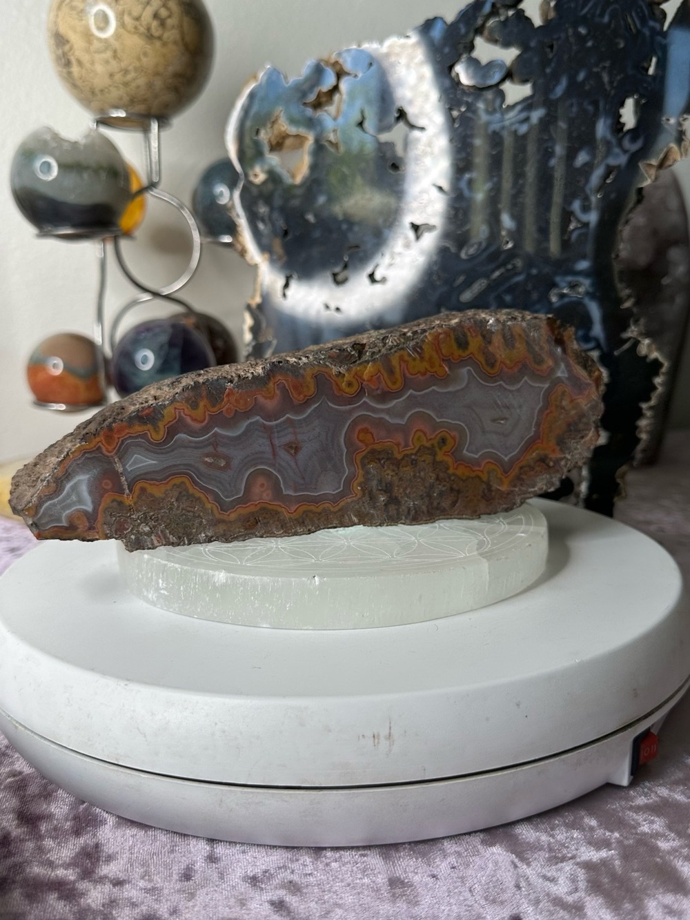 Moroccan agate slice MAS05 - Picture 5 of 6